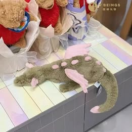 Adorable Plush Matcha Cherry Dragon Doll