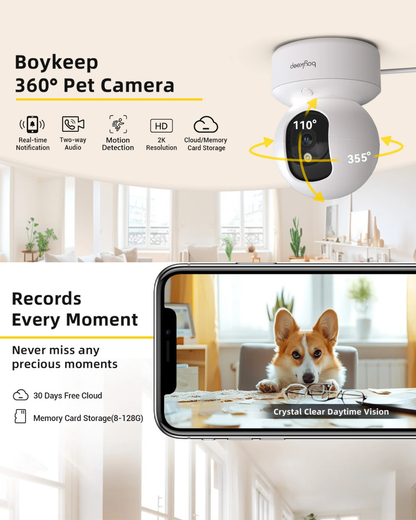Smart Pet Camera With Real Time App Access