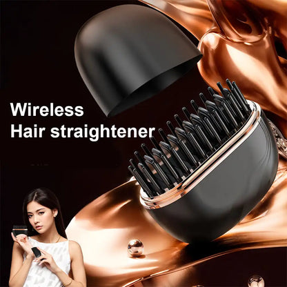 Sleek Portable Hair Straightening Comb